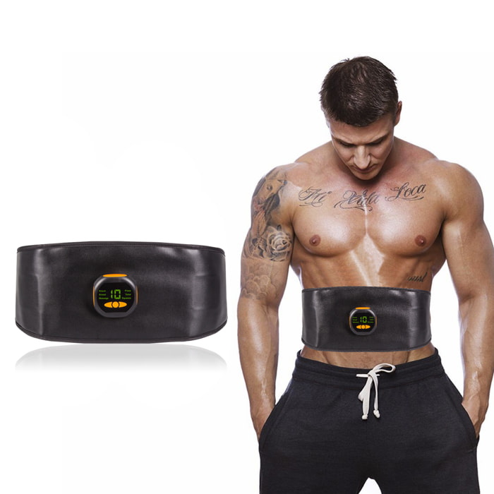 Cintura elettrica stimolante e addome EMS Smart Fitness. 15 intensità, 6 modalità. Promuove la circolazione sanguigna.