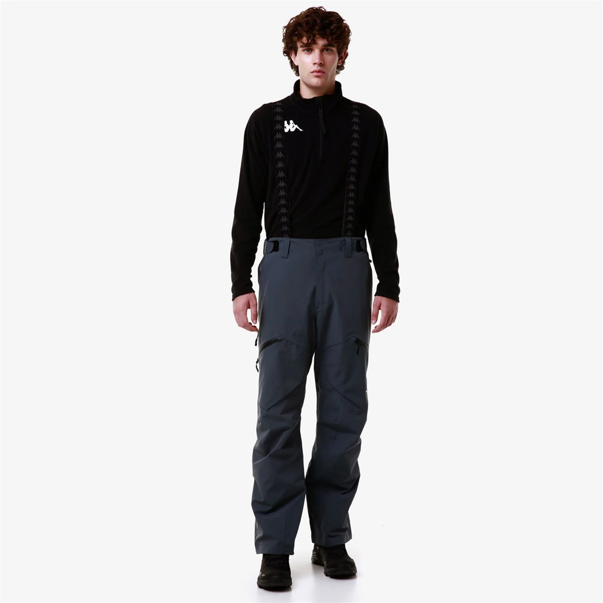 Kappa - Pantalones Hombre Gris - 6Cento 622P