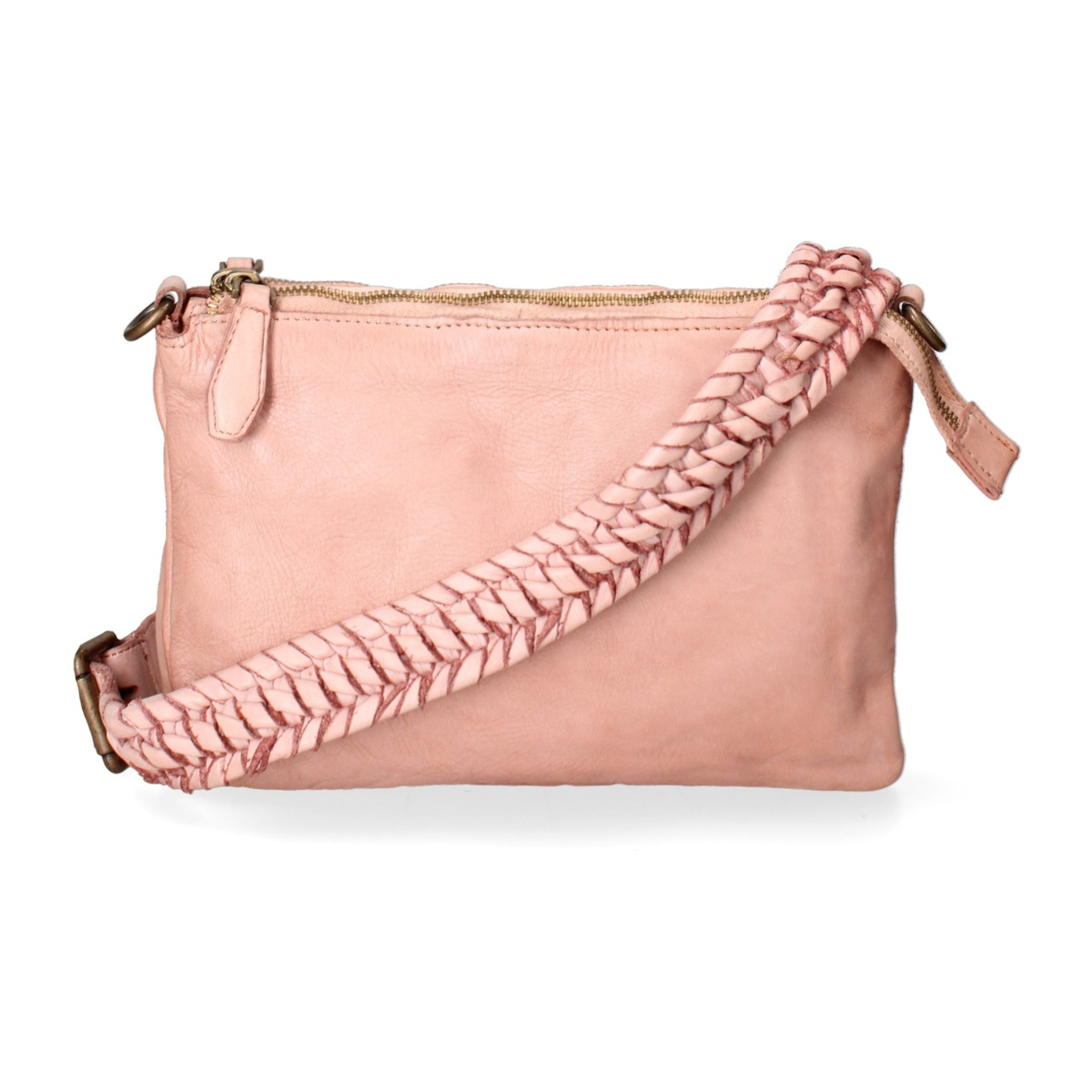 Borsa a tracolla da donna - Modello Lucca - Vera pelle - 26.0 x 19.0 x 3.0 cm