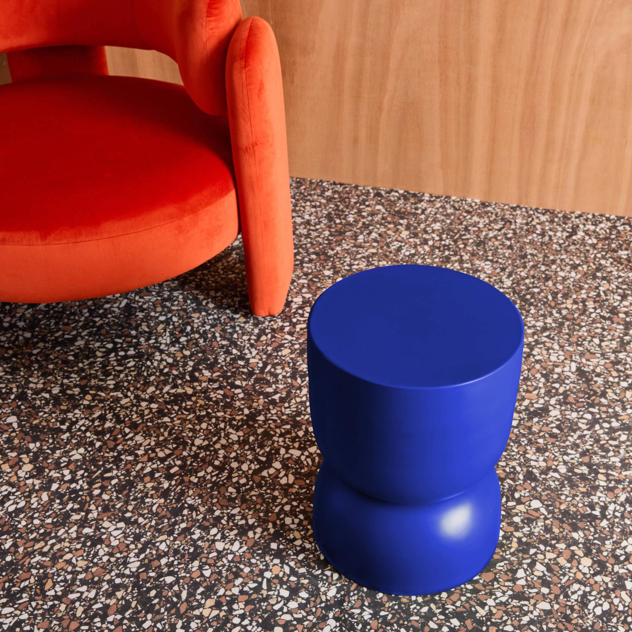 Table d'appoint, bout de canapé, table de chevet métal Ø32 x H42cm MADI