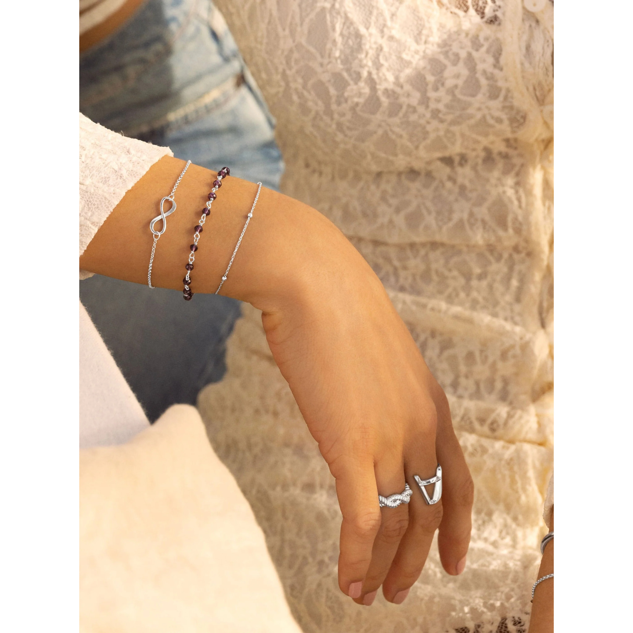 Pulsera Infinito Plata