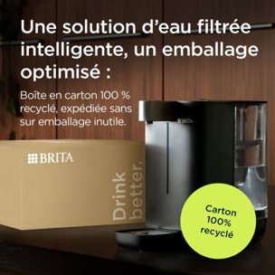 Fontaine à eau BRITA CUBE (4.0 L) technologie UV-C + 1 filtre à eau MAXTRA PRO Expert anti-tartre
