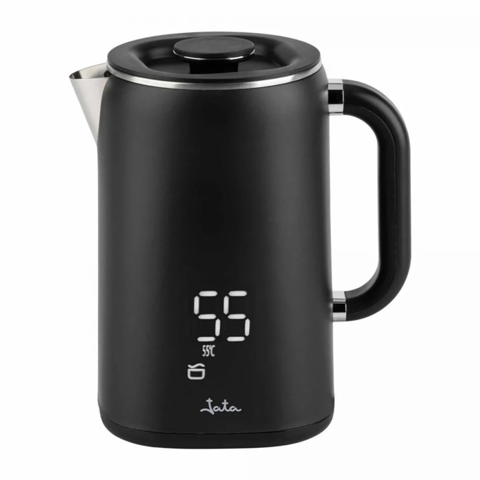 Hervidor de agua eléctrico JATA JEHA1575 de 1,7 litros. 5 niveles de temperatura. Pantalla LED