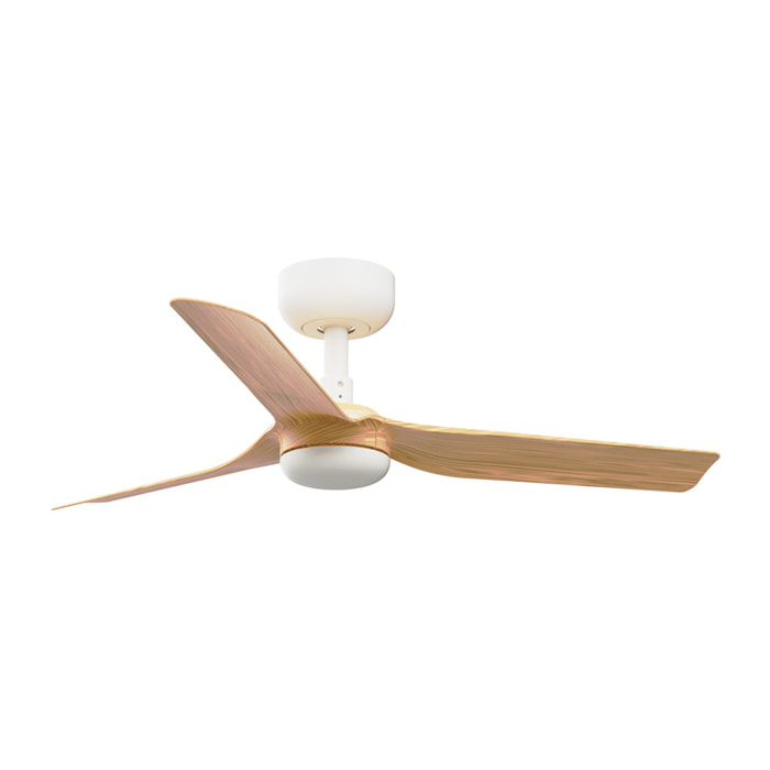 MINI PUNT S Ventilatore a soffitto bianco/legno chiaro
