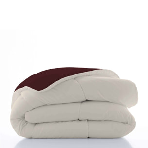 Naturals - Edredón Bicolor - 300 Gr - 100% Microfibra Poliéster - Burdeos/Vainilla