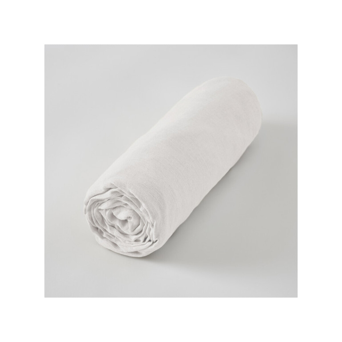 Drap Housse 180 x 200 cm en Lin Lavé - SOLINE
