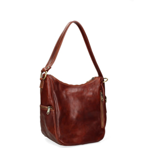 Borsa a spalla da donna - Modello False - Vera pelle - 31.0 x 28.0 x 20.0 cm
