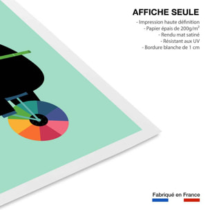 Affiche enfant cirque panda  Affiche seule