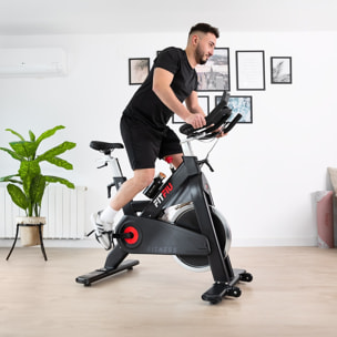 Bicicleta indoor FITFIU disco inercia 24kg, pulsometro y regulable