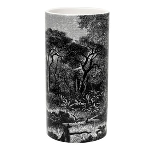 Vase Ceramique Cylindre Black Forest H25cm