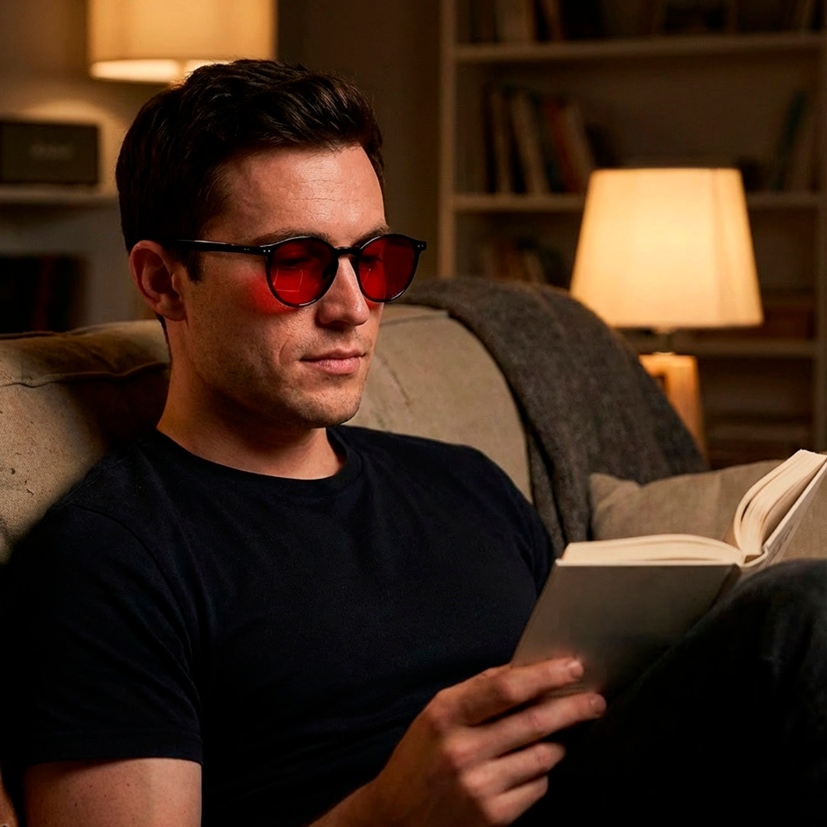 Gafas Sexton con Filtro Rojo para Bloqueo de Luz Azul y Sueño Profundo