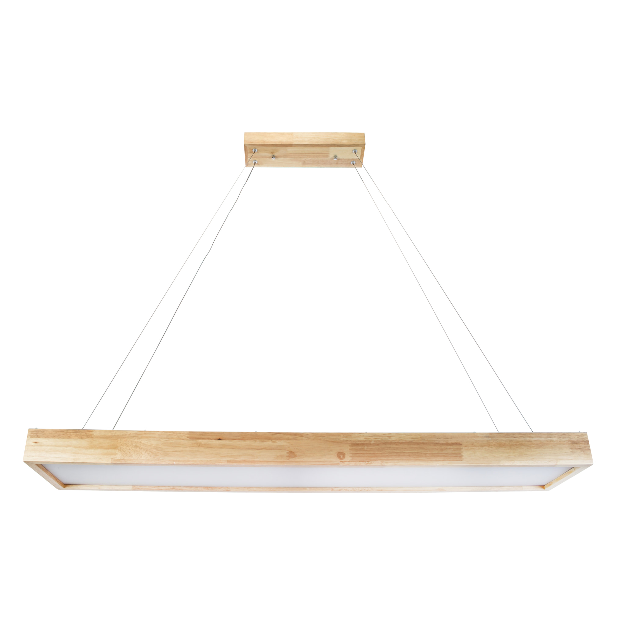 Forlight - Lámpara Colgante LED Eficiente Imitación Madera para Hogar, Diseño Moderno y Elegante, Luz 4000K, Material Resistente Madera y Policarbonato