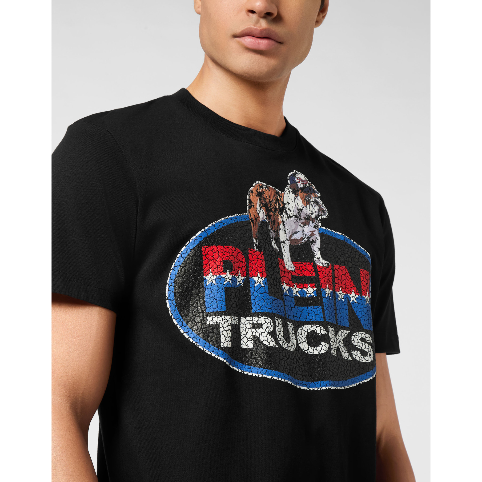 PHILIPP PLEIN T-Shirt Round Neck Ss Bulldog