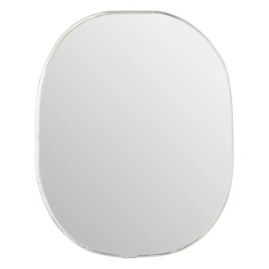 Miroir mural Roman argent 40x30cm