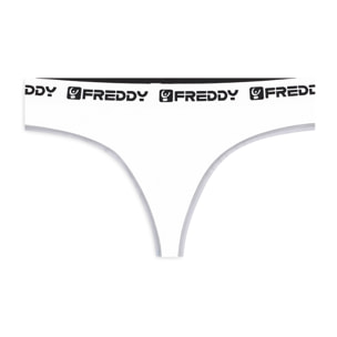 Tanga in Cotone Elasticizzato con Elastico Jacquard