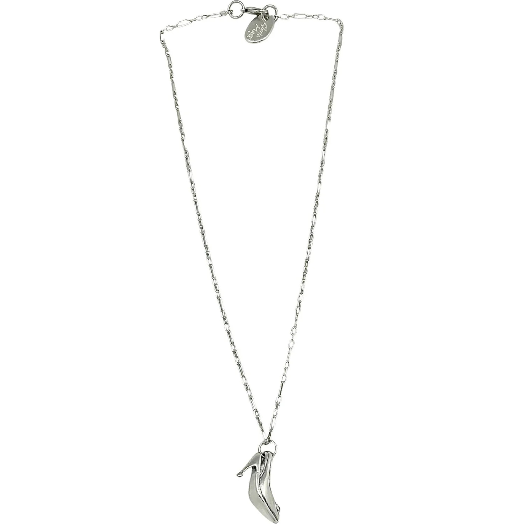 Collar "Cenicienta" azul y plata