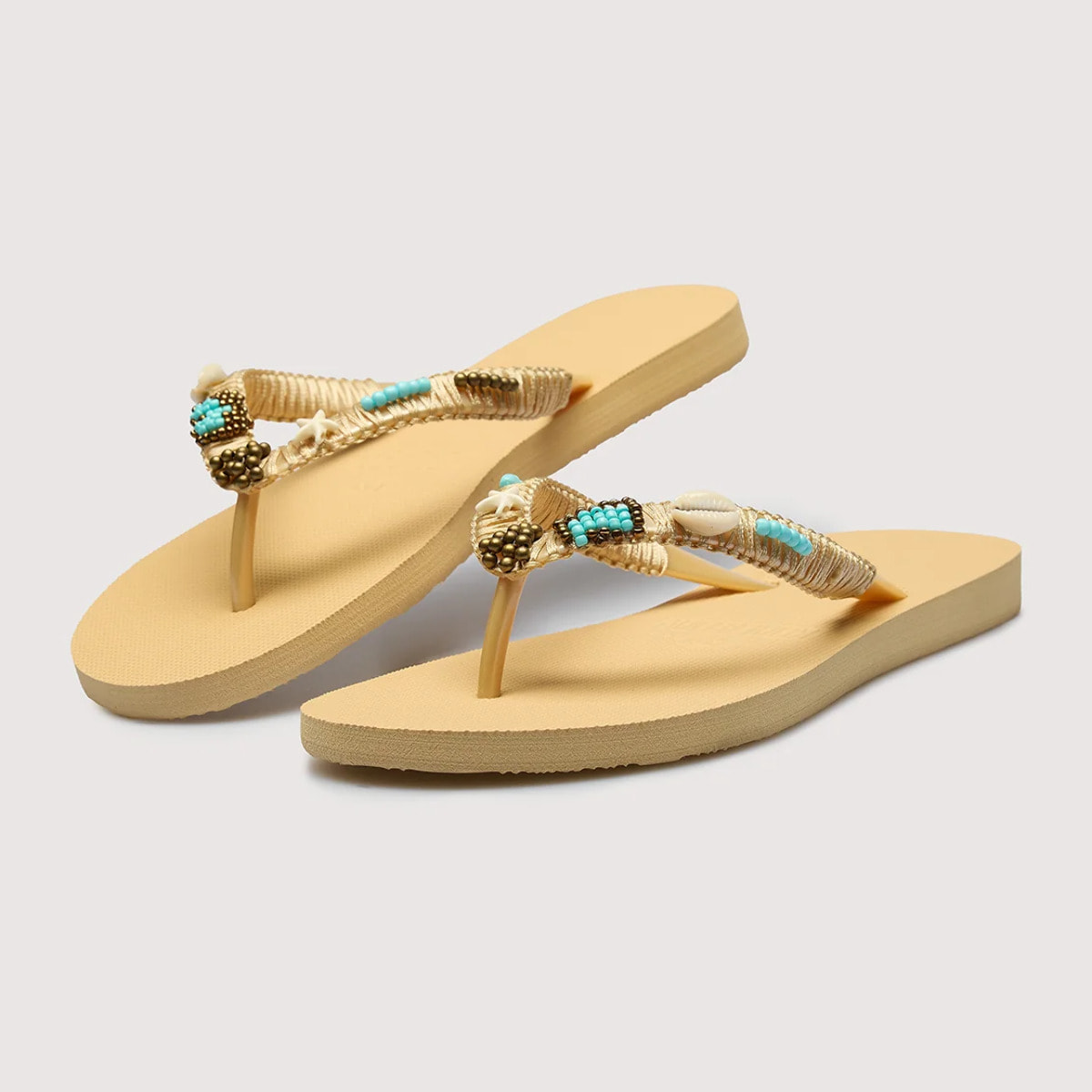 Chancla Dedo Beige- Bora Bora