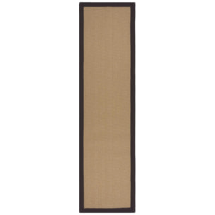 Tapis en jute antiderapant de couloir KIRA