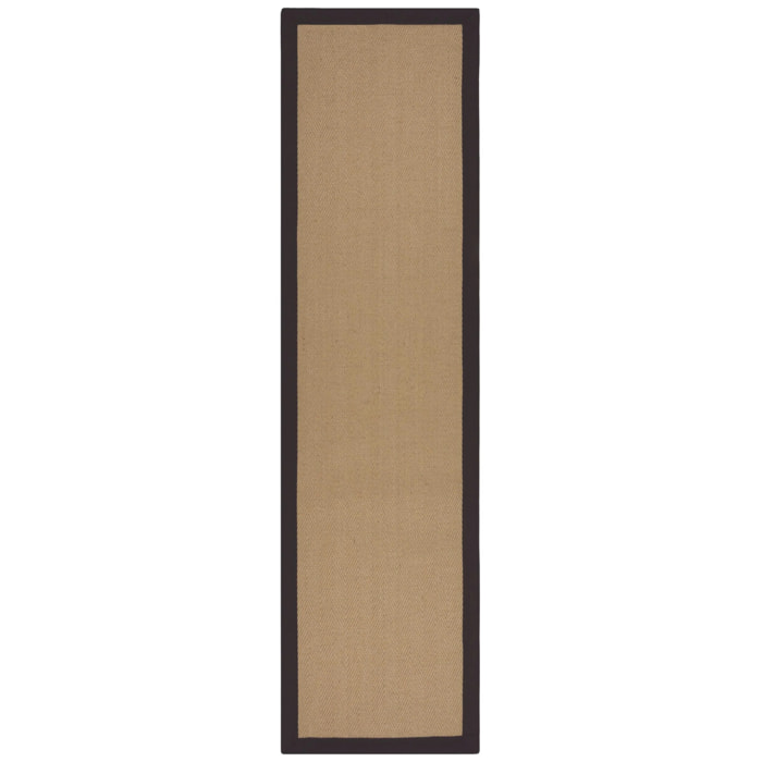 Tapis en jute antiderapant de couloir KIRA
