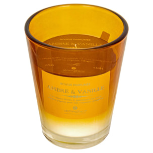 Bougie parfumée Alma 270g pot verre ambre
