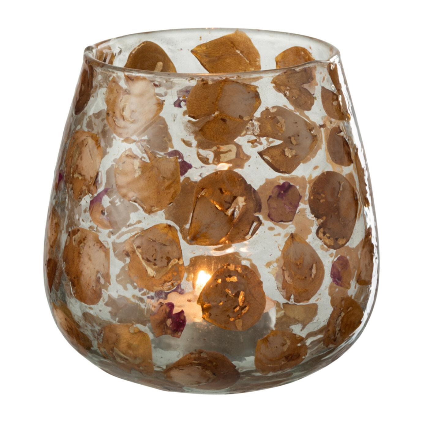 J-Line photophore Gerard - verre - ambre - large