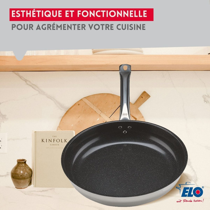 Set de 2 Poêles céramique sans PFAS Profi Therm Platinum Elo