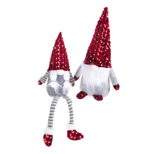 Elfi con paillettes - Pezzi 3 - ROSSO - Bianchi Dino SpA