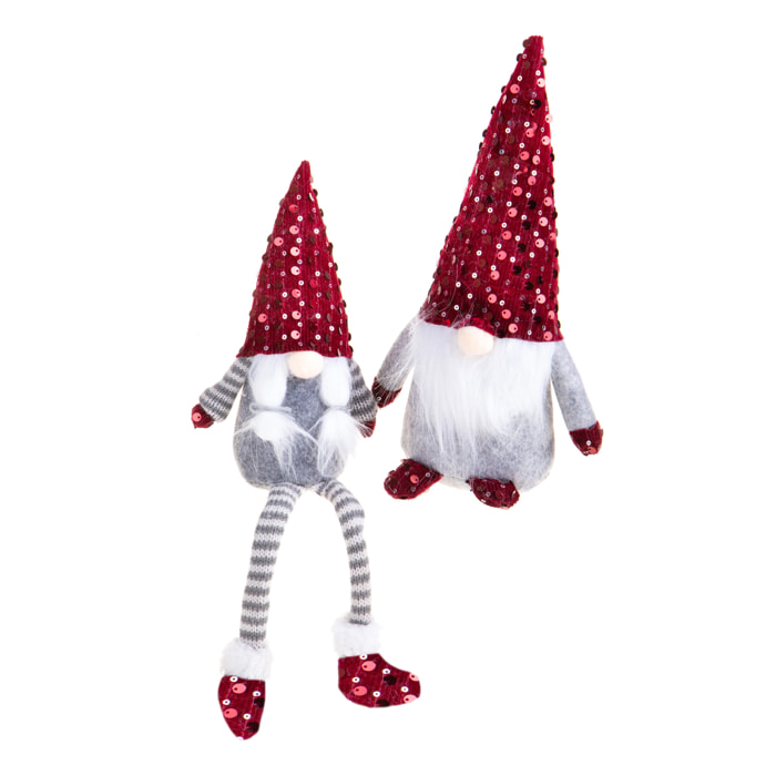 Elfi con paillettes - Pezzi 3 - ROSSO - Bianchi Dino SpA