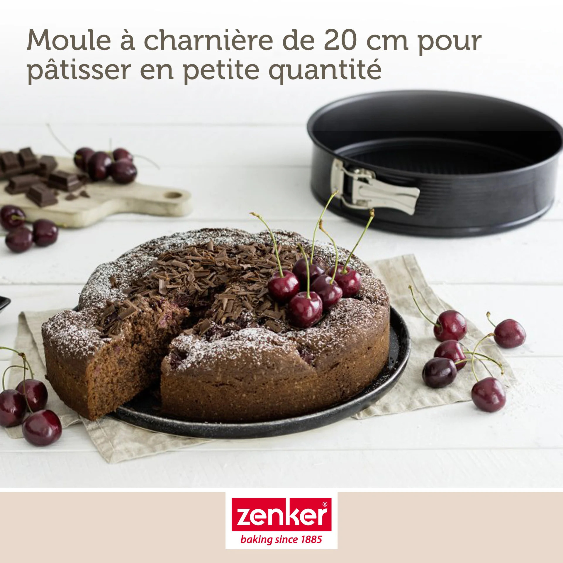 Ensemble de 2 Moules à manqué à charnière Zenker Black Metallic