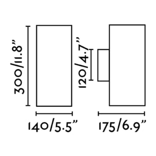 THON 2L Lampe applique gris