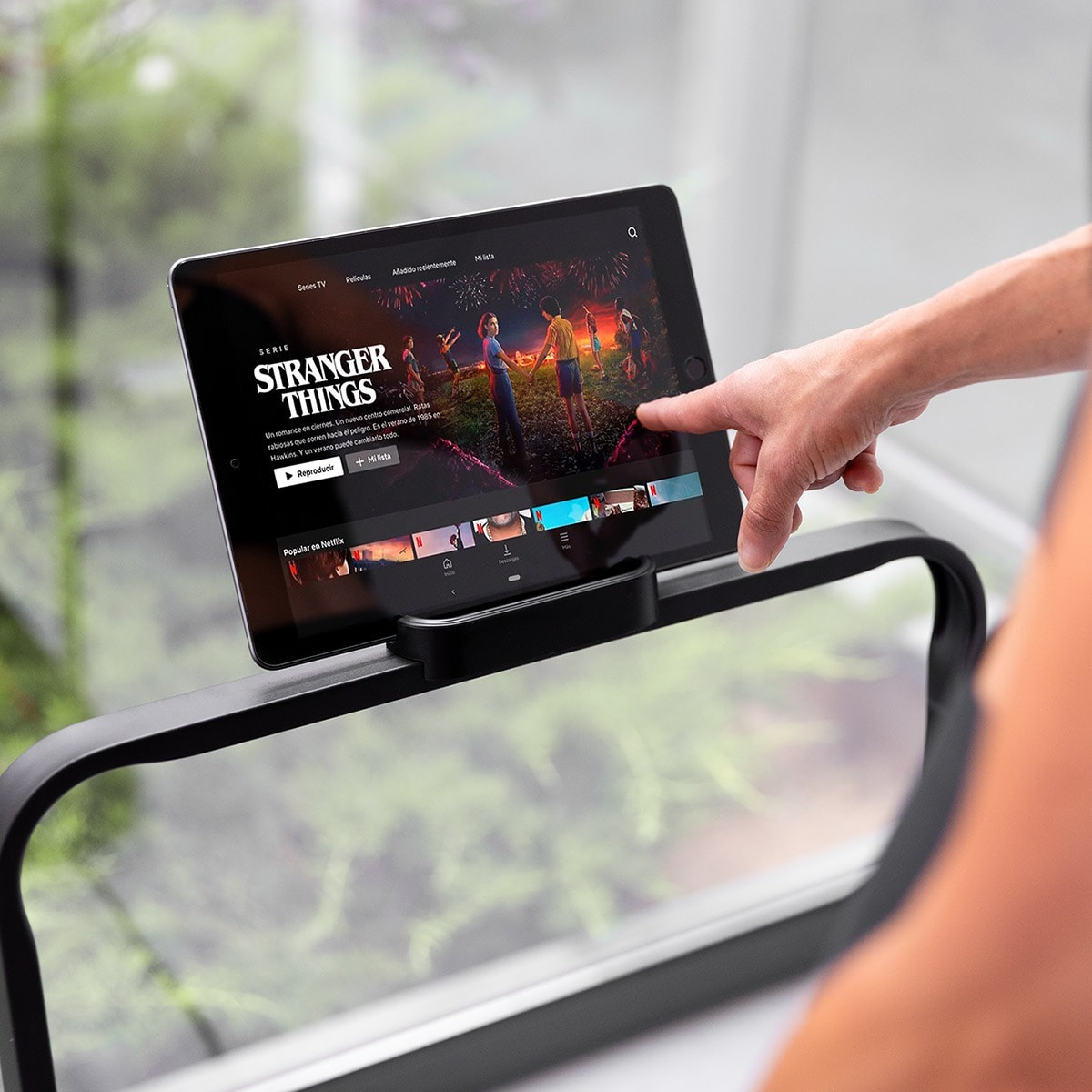 Cinta de correr plegable ultracompacta,10km/h, manillar abatible, 750W