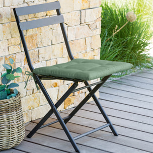 Galette de chaise 4 points Korai Vert olive