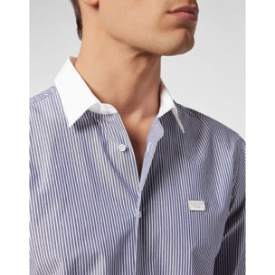 PHILIPP PLEIN Camicia taglio Slim SKULL AND PLEIN
