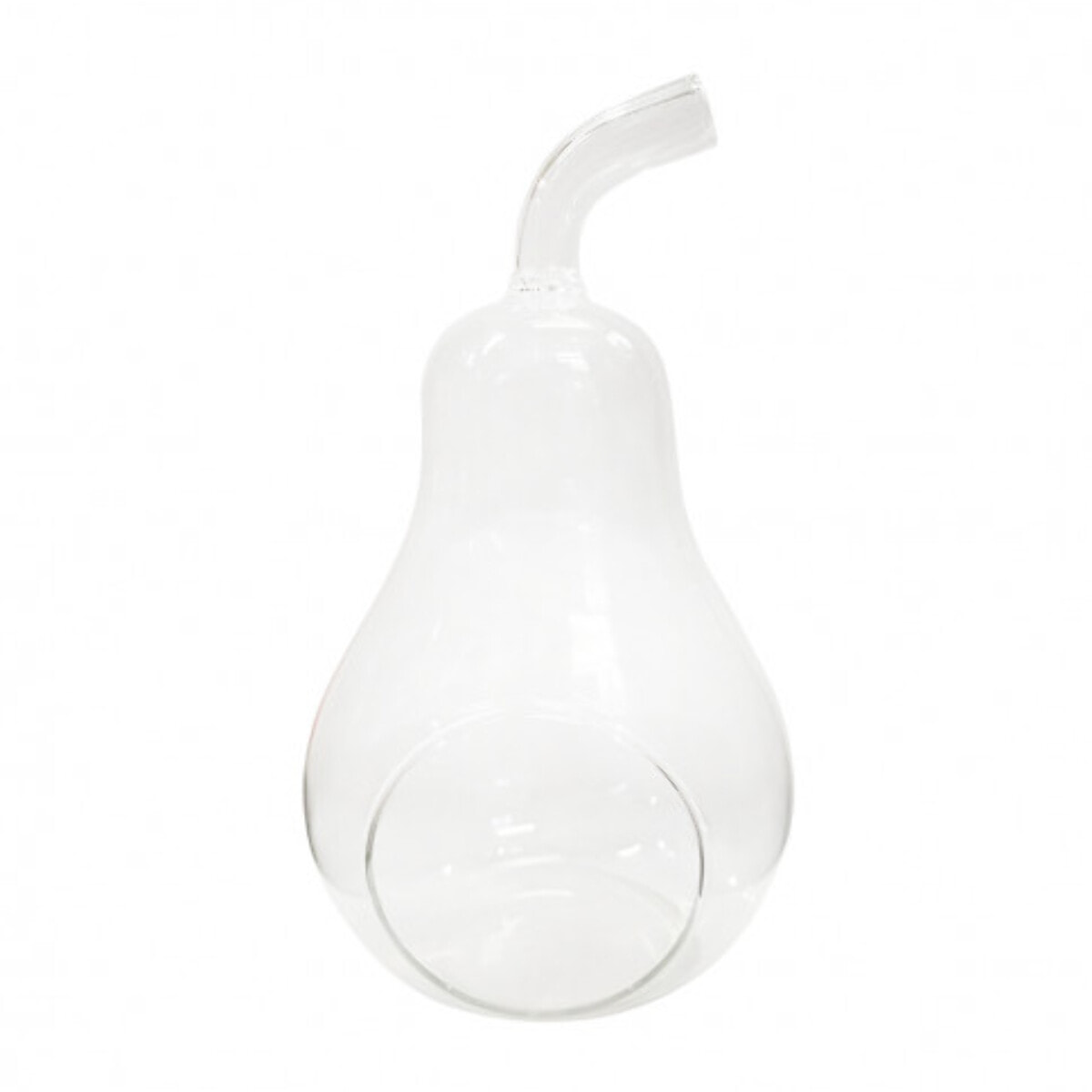 Lot de 2 vases à poser terrarium verre transparent forme poire - FORET GLASS