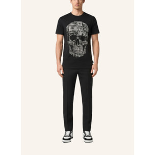 PHILIPP PLEIN Camiseta de cuello redondo y manga corta SKULL