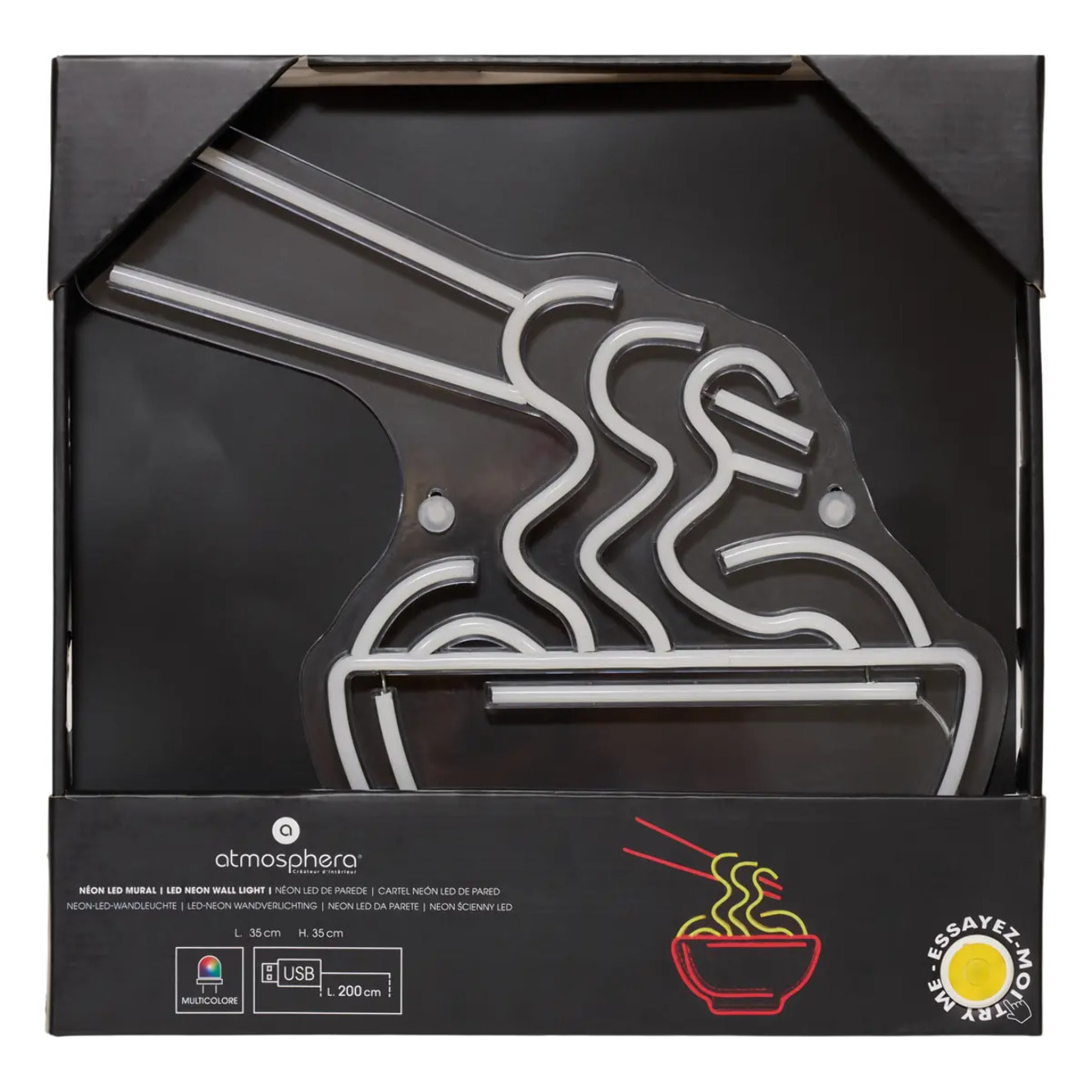 Néon LED Nouille 35cm rouge