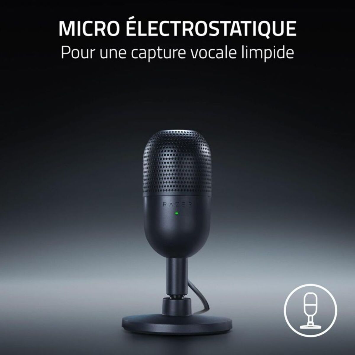 Micro RAZER Seiren V3 Mini Noir