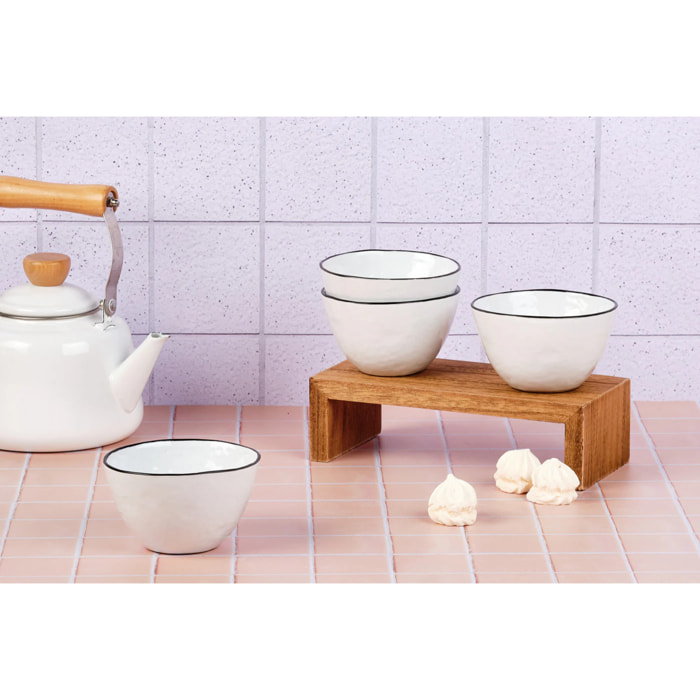 Bol PURE Ø12cm - 4 pièces - Blanc Neige