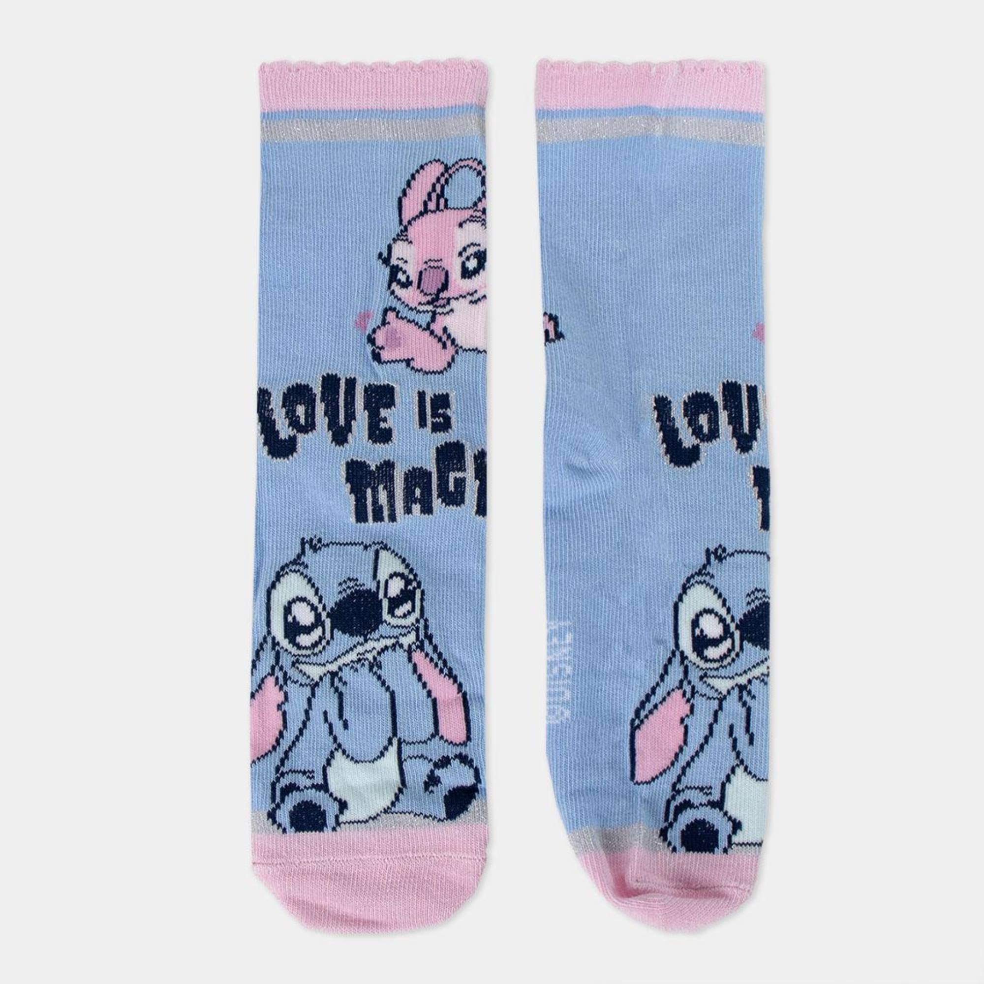 Pack de 4 calcetines infantiles diseño stitch