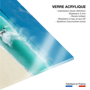 Tableau plage et surfeur Tableau plexiglas