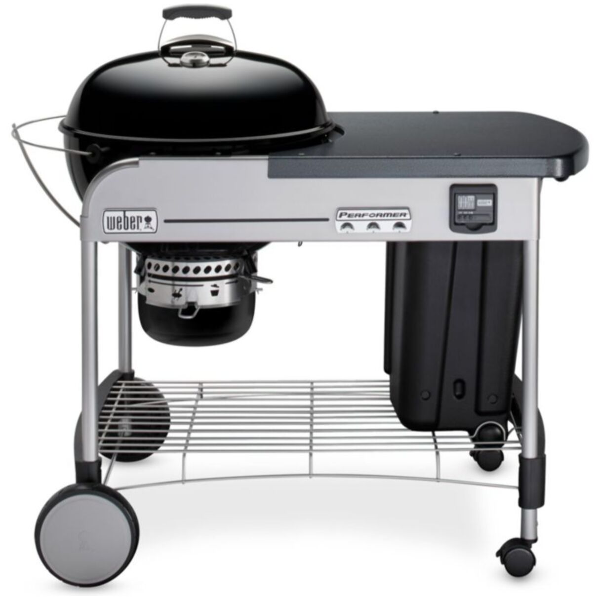 Barbecue charbon WEBER Performer premium GBS  Black sur chariot 57 cm