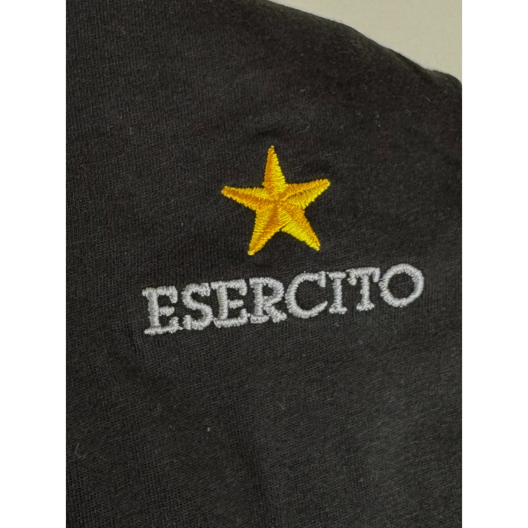 Canotta Esercito nera in cotone uomo