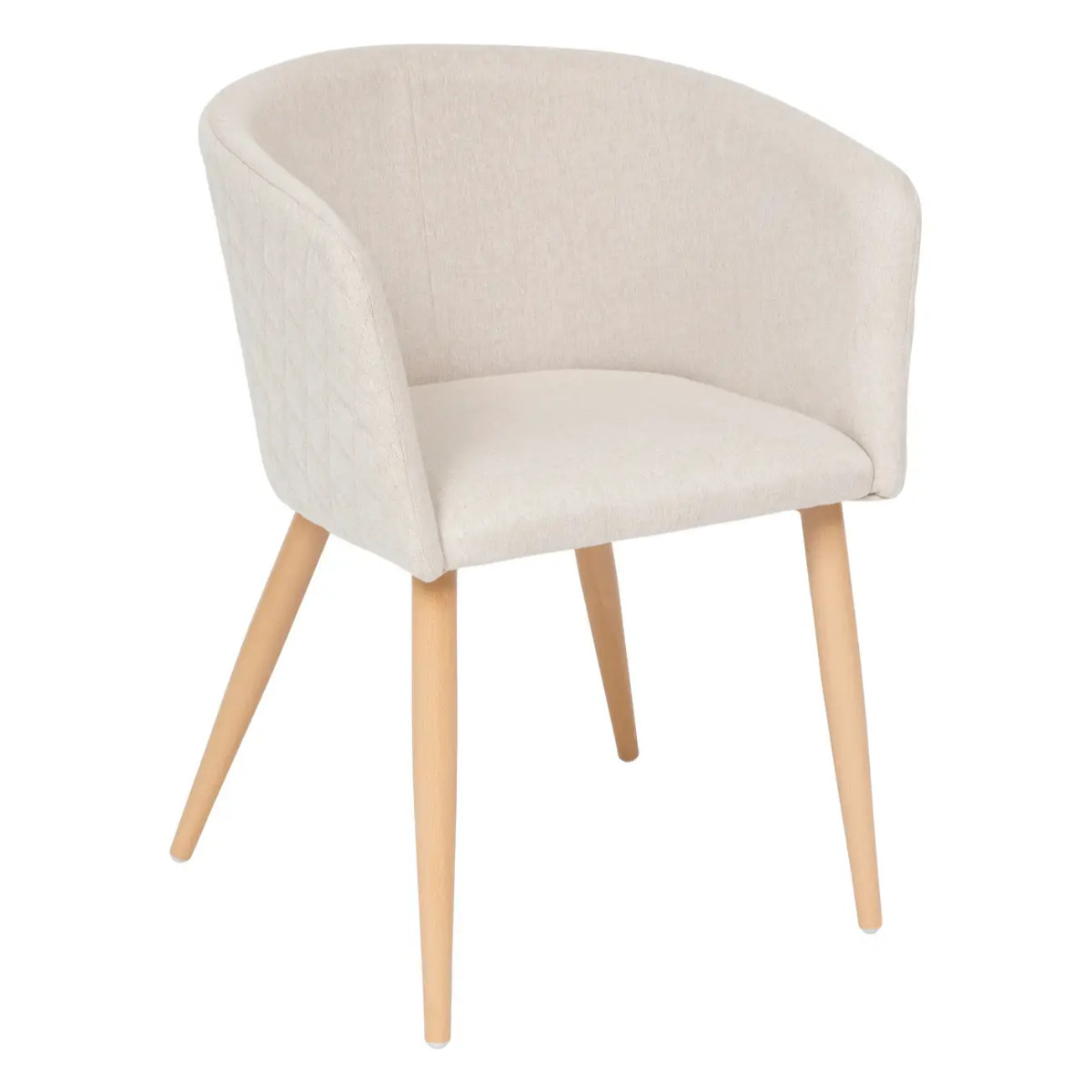 Fauteuil à dîner "Marlo" hêtre beige
