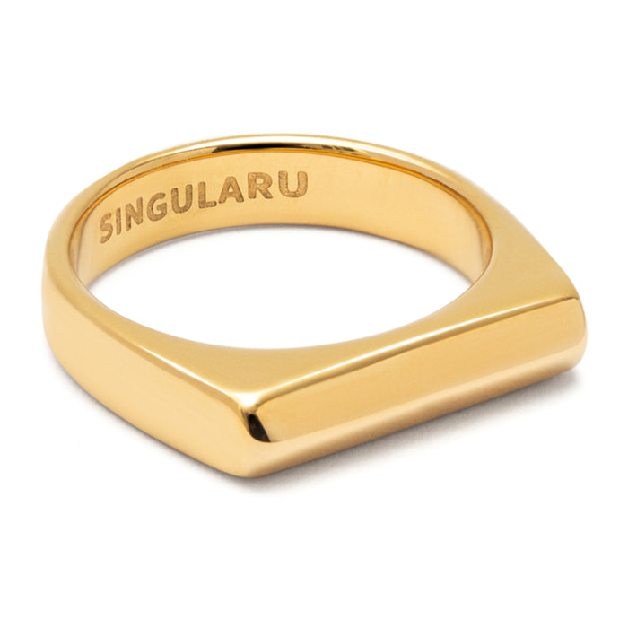 Anillo Mariana Acero Baño Oro