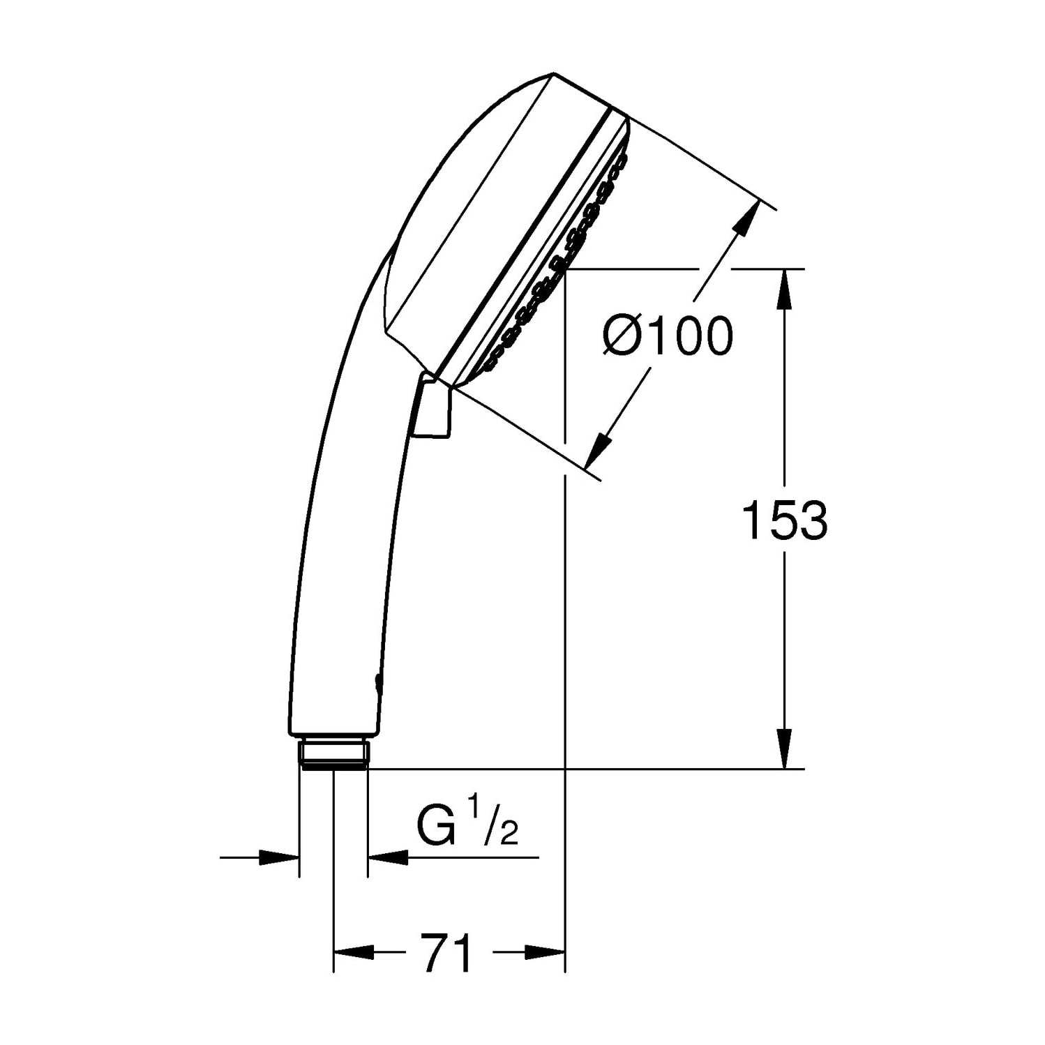 GROHE Vitalio Comfort 100 Douchette Chromé