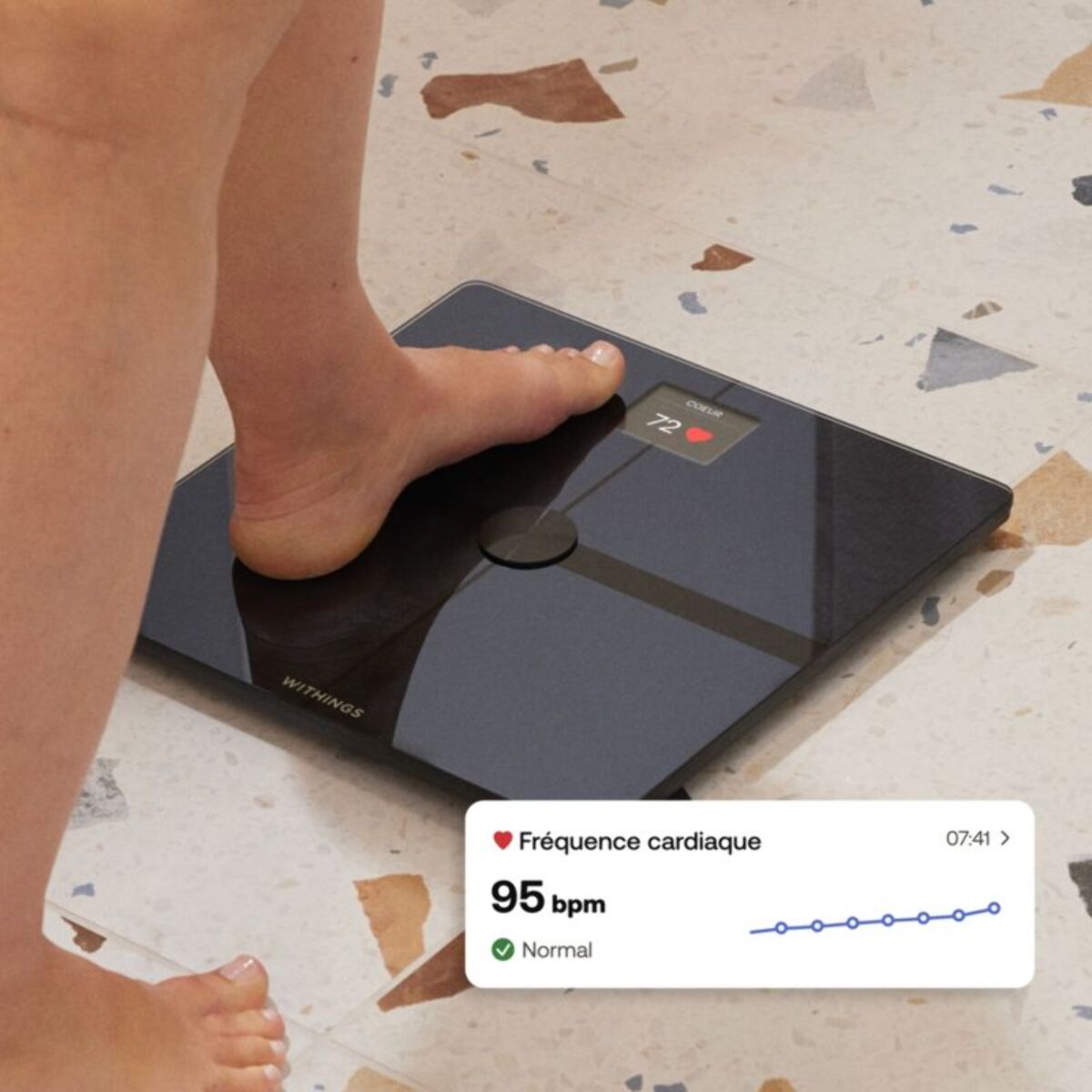 Pèse personne connecté WITHINGS Body Smart Noir