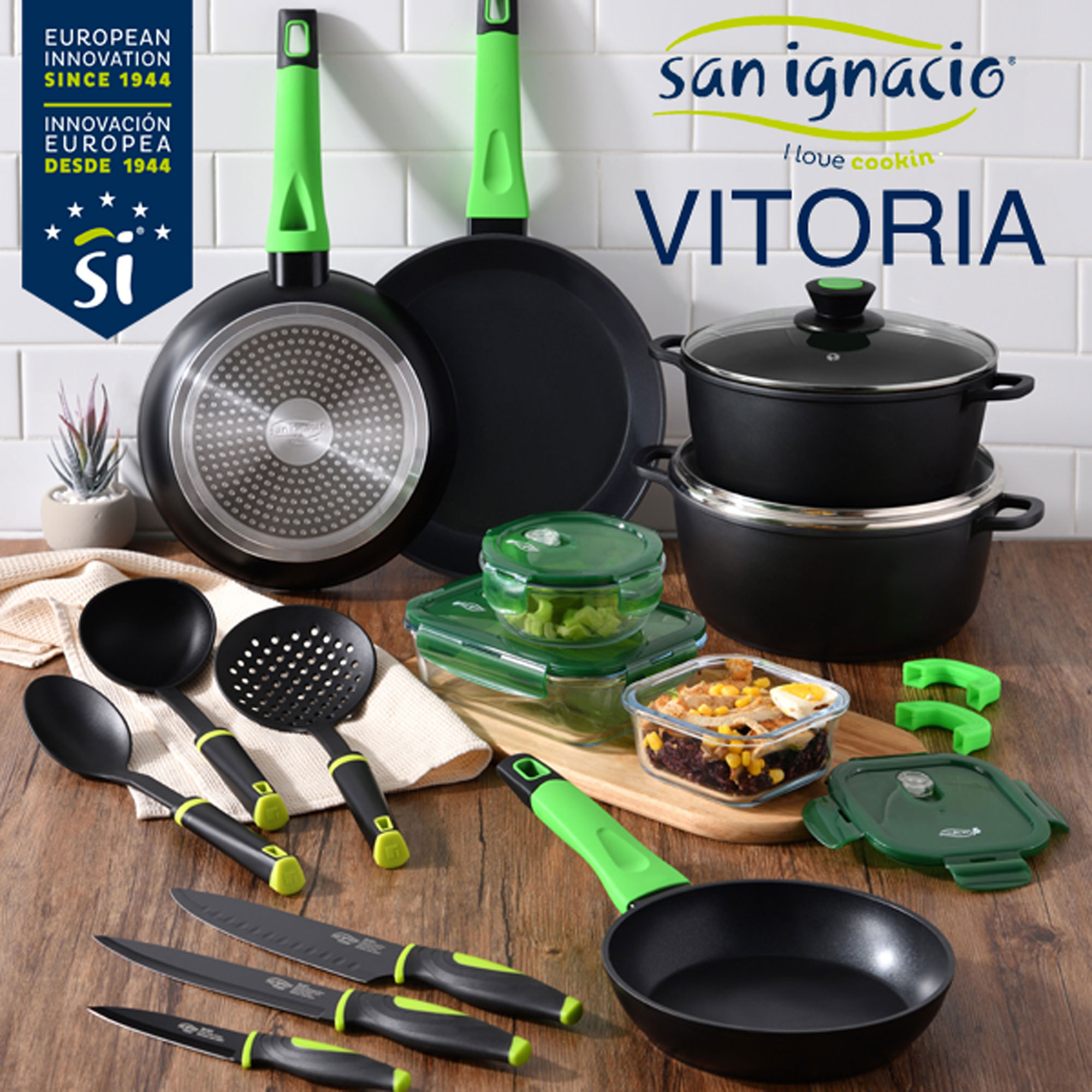 SARTÉN WOK ALUMINIO FORJADO COLECCIÓN VITORIA DE SAN IGNACIOØ28 cm