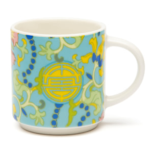 Set 6 Tazzine Caffè Excelsa – La Via Della Seta, New Bone China Multicolore