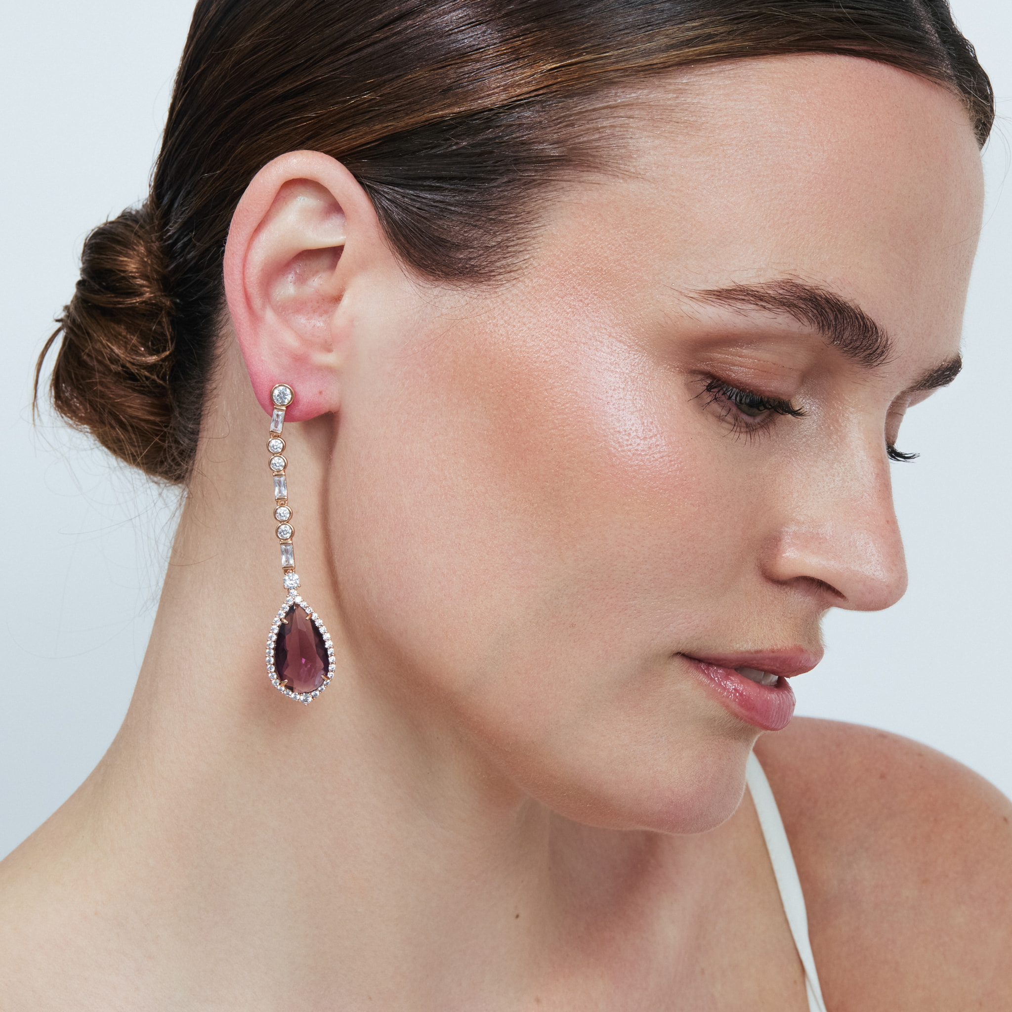Pendientes Ibona acabado oro rosa 18k