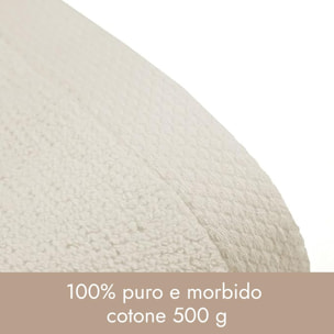 INTRECCI HOME Set Bagno 2 Asciugamani Ospite, in Puro Cotone 500 g,Morbidezza Extra, Assorbenza Superiore, Elegante e Durevole
